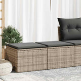 vidaXL 2-piece Lounge Set with Cushions Poly Rattan Acacia Black