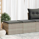 vidaXL 2-piece Lounge Set with Cushions Poly Rattan Acacia Black