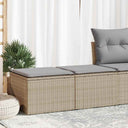 vidaXL 2-delige Loungeset met kussens poly rattan acacia zwart