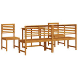 vidaXL Tuin Bistro Set 3 pcs Bruin Massief Acacia Hout
