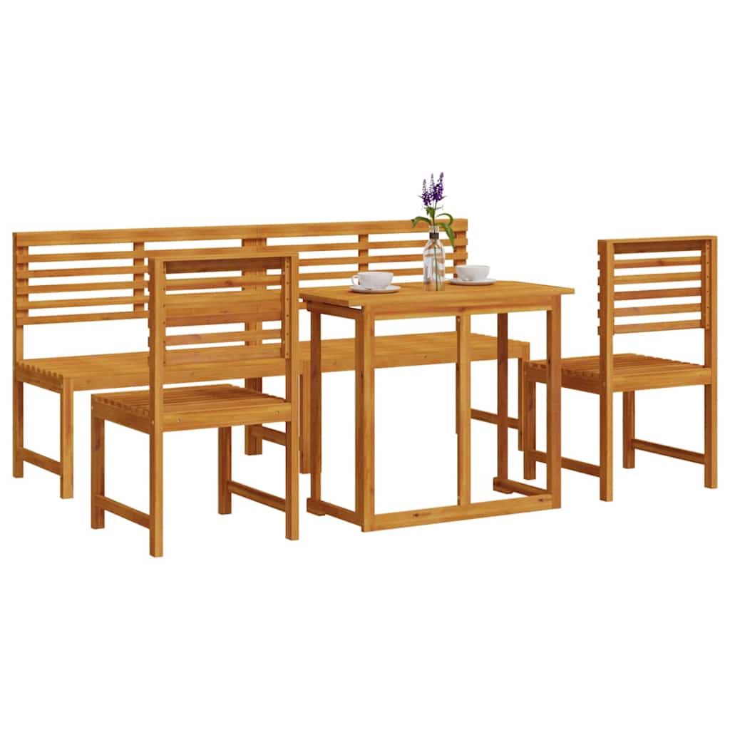 vidaXL Tuin Bistro Set 3 pcs Bruin Massief Acacia Hout