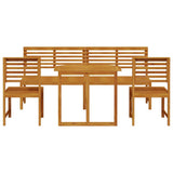 vidaXL Tuin Bistro Set 3 pcs Bruin Massief Acacia Hout