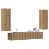 vidaXL 10-piece TV Cabinet Set Engineered Wood White