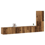 vidaXL 3-Piece TV Cabinet Set Engineered Wood White