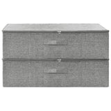 vidaXL Opbergbox 70x40x18 cm stof antracietkleurig