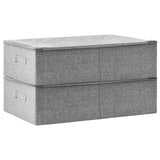 vidaXL Opbergbox 70x40x18 cm stof antracietkleurig