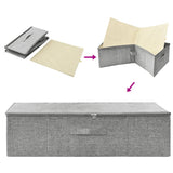 vidaXL Opbergbox 70x40x18 cm stof antracietkleurig