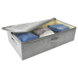vidaXL Opbergbox 70x40x18 cm stof antracietkleurig