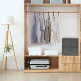 vidaXL Storage Boxes 2 pcs 43x34x23 cm Fabric Anthracite