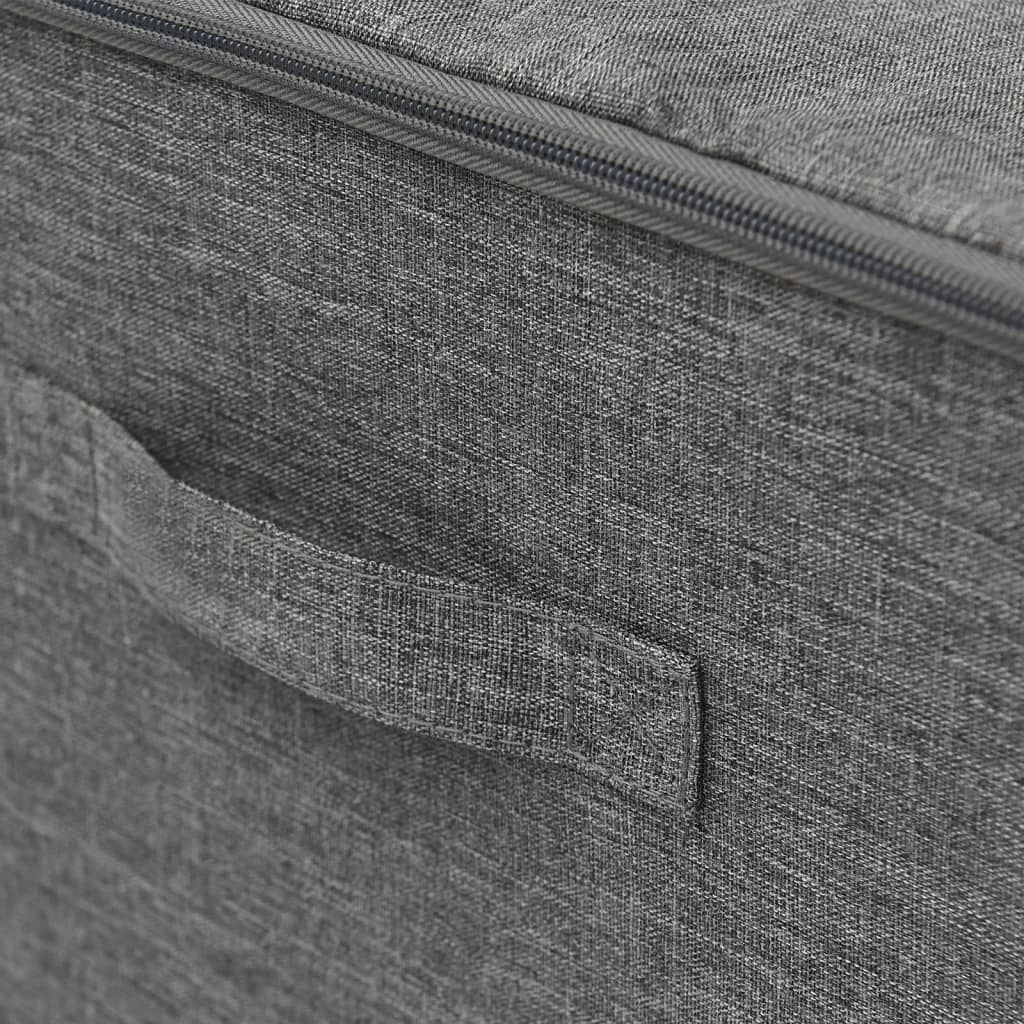 vidaXL Storage Boxes 2 pcs 43x34x23 cm Fabric Anthracite