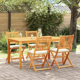 vidaXL Garden Chairs 6 pcs Foldable Solid Acacia Wood