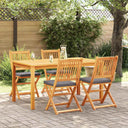vidaXL Tuinstoelen 6 st inklapbaar massief acaciahout