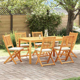 vidaXL Garden Chairs 6 pcs Foldable Solid Acacia Wood