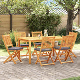vidaXL Garden Chairs 6 pcs Foldable Solid Acacia Wood