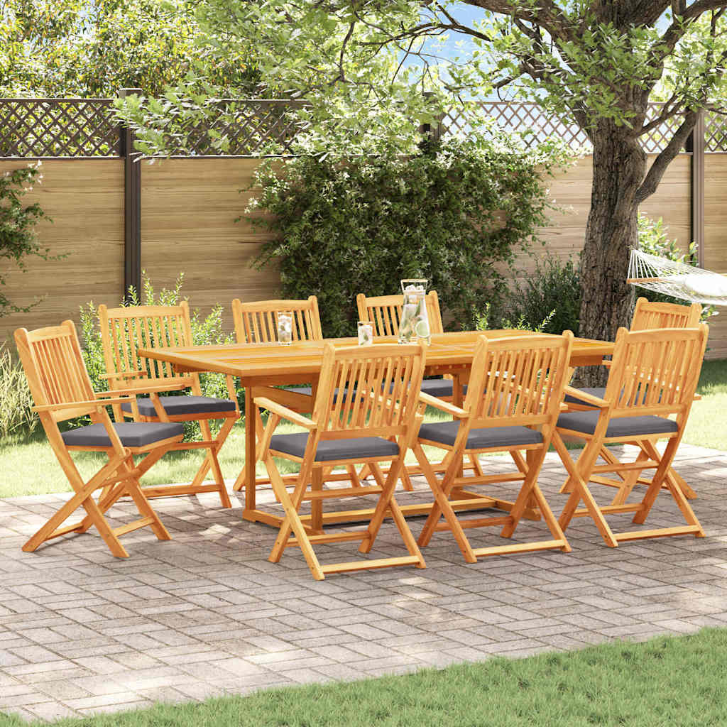 vidaXL Garden Chairs 6 pcs Foldable Solid Acacia Wood