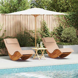 vidaXL Rocking sun loungers 2 pcs acacia wood