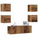 vidaXL 6-Piece TV Cabinet Set Engineered Wood White