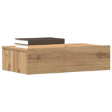 vidaXL Nachtkastje 60x35 cm spaanplaat oud hout