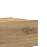 vidaXL Nachtkastje 60x35 cm spaanplaat oud hout