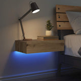 vidaXL Nachtkastje 60x35 cm spaanplaat oud hout