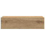 vidaXL Nachtkastje 60x35 cm spaanplaat oud hout