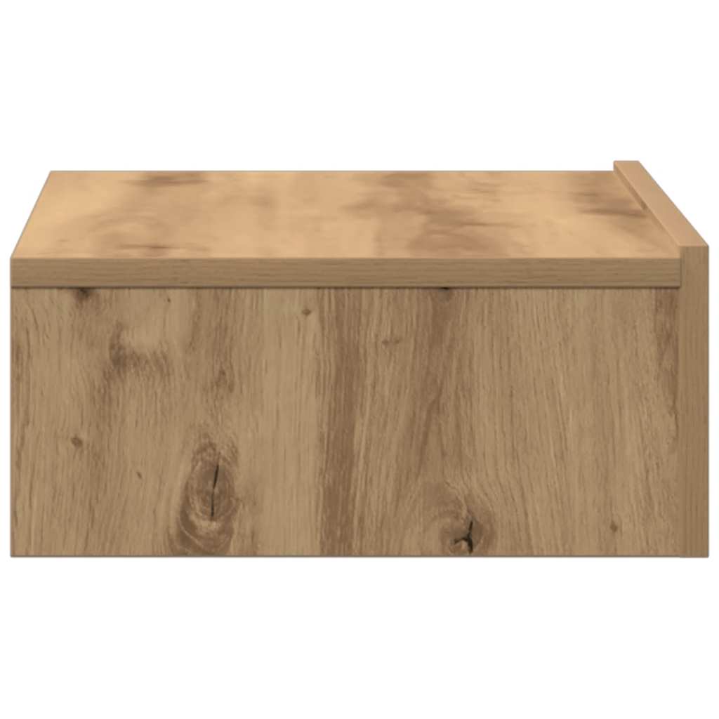vidaXL Nachtkastje 60x35 cm spaanplaat oud hout
