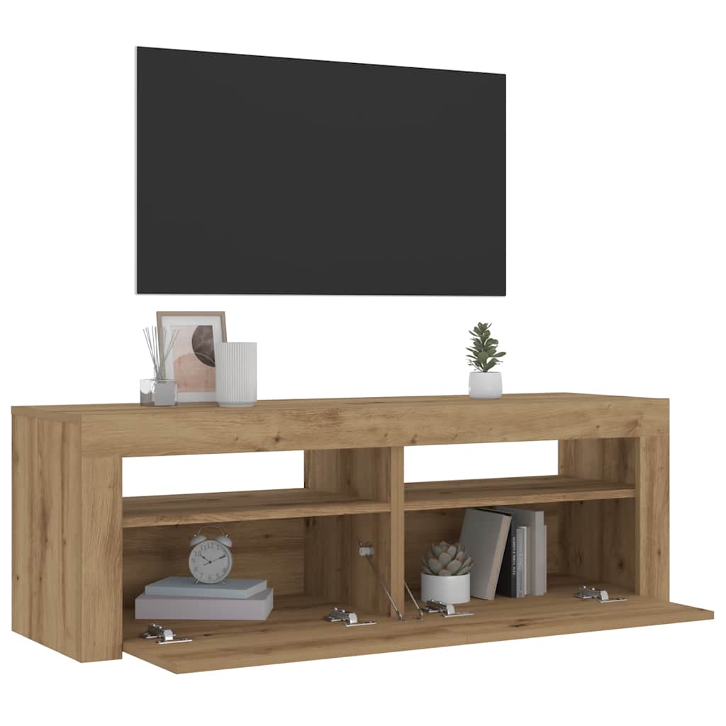 vidaXL Nachtkastjes 2 st LED 60x35x40 cm wit