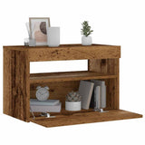 vidaXL Nachtkastje met LED-verlichting 60x35x40 cm bewerkt hout wit