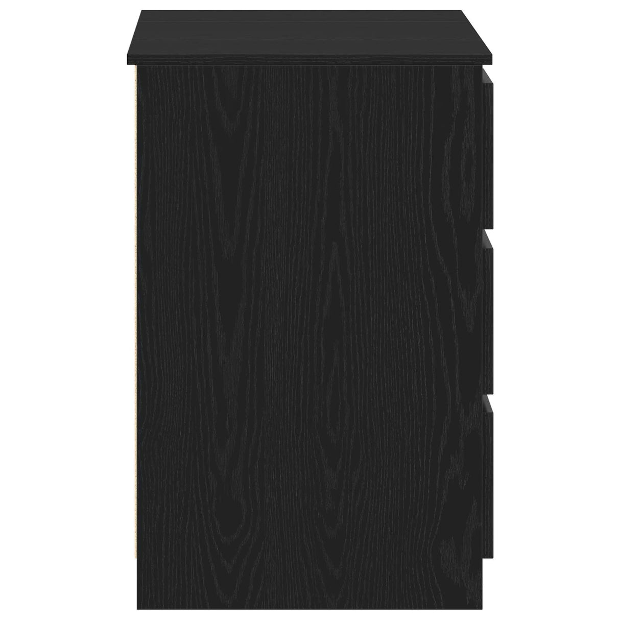 vidaXL Bureau met lade Zwart Eiken 140 x 50 x 76 cm Bewerkt hout