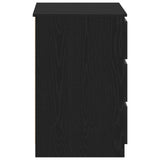 vidaXL Bureau met lade Zwart Eiken 140 x 50 x 76 cm Bewerkt hout