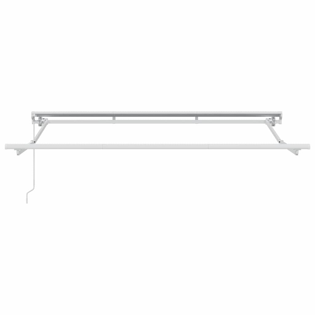 vidaXL Inklapbare Luifel Blauw en Wit 250 x 200 cm Aluminium en Stof