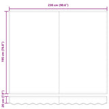 vidaXL Inklapbare Luifel Blauw 250 x 200 cm Stof