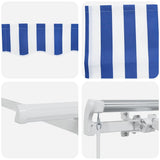 vidaXL Inklapbare Luifel Blauw 250 x 200 cm Stof