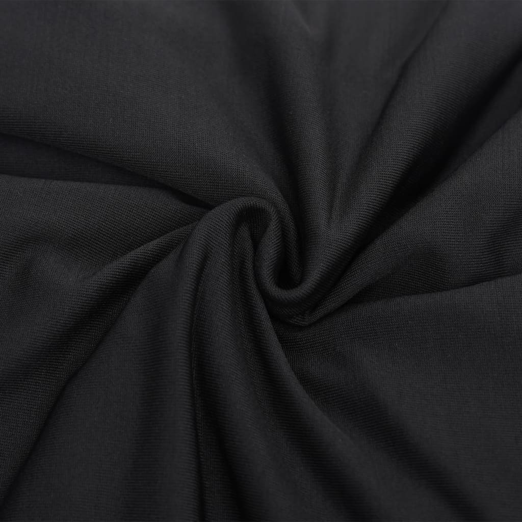 vidaXL Bankhoes stretch polyester jersey zwart