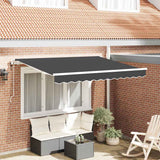 vidaXL Inklapbare Luifel Blauw 250 x 200 cm Stof