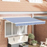 vidaXL Inklapbare Luifel Blauw 250 x 200 cm Stof