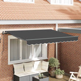 vidaXL Inklapbare Luifel Blauw 250 x 200 cm Stof