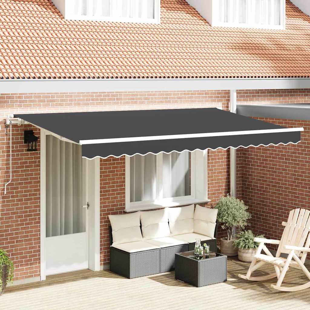 vidaXL Inklapbare Luifel Blauw 250 x 200 cm Stof
