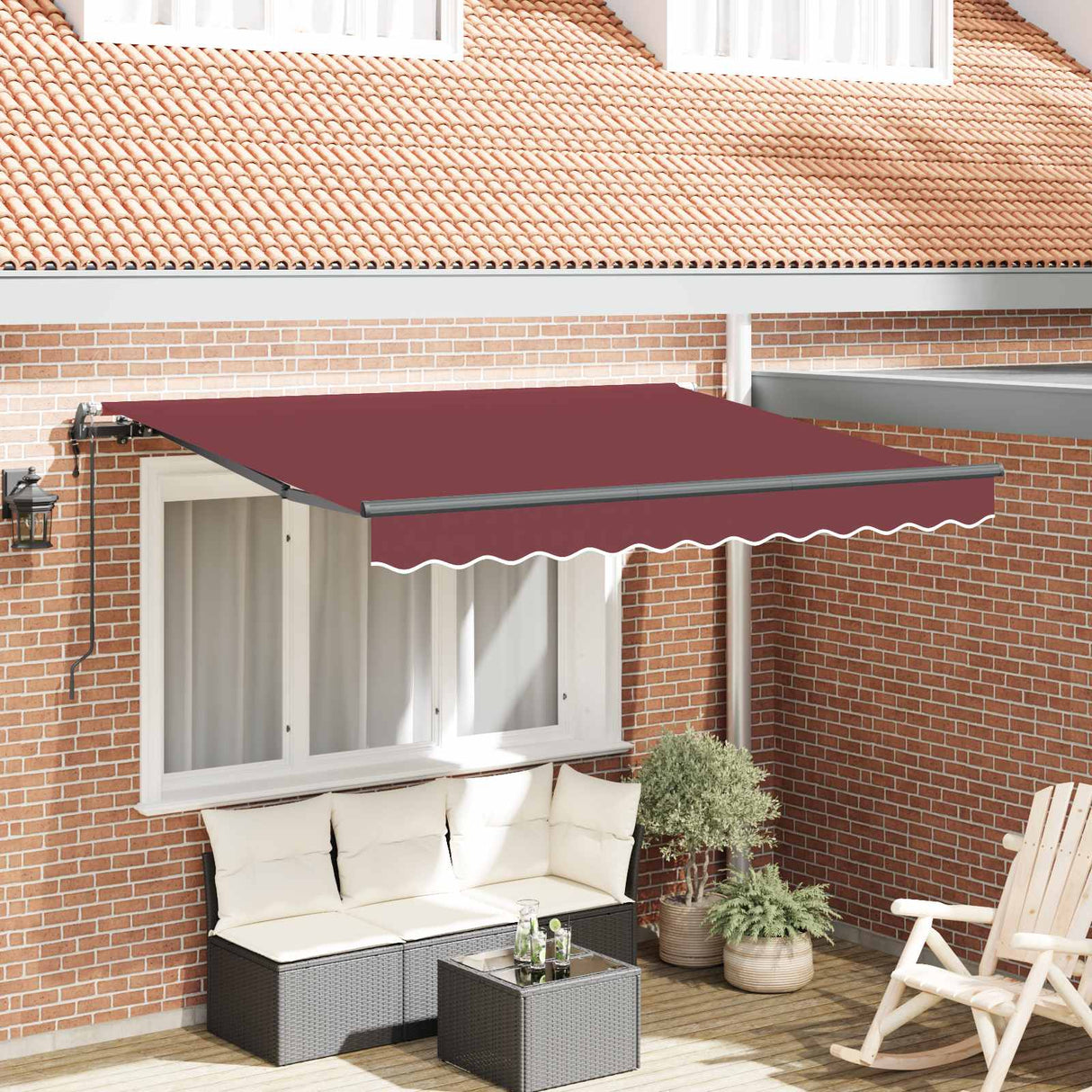 vidaXL Inklapbare Luifel Blauw 250 x 200 cm Stof