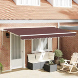 vidaXL Inklapbare Luifel Blauw 250 x 200 cm Stof