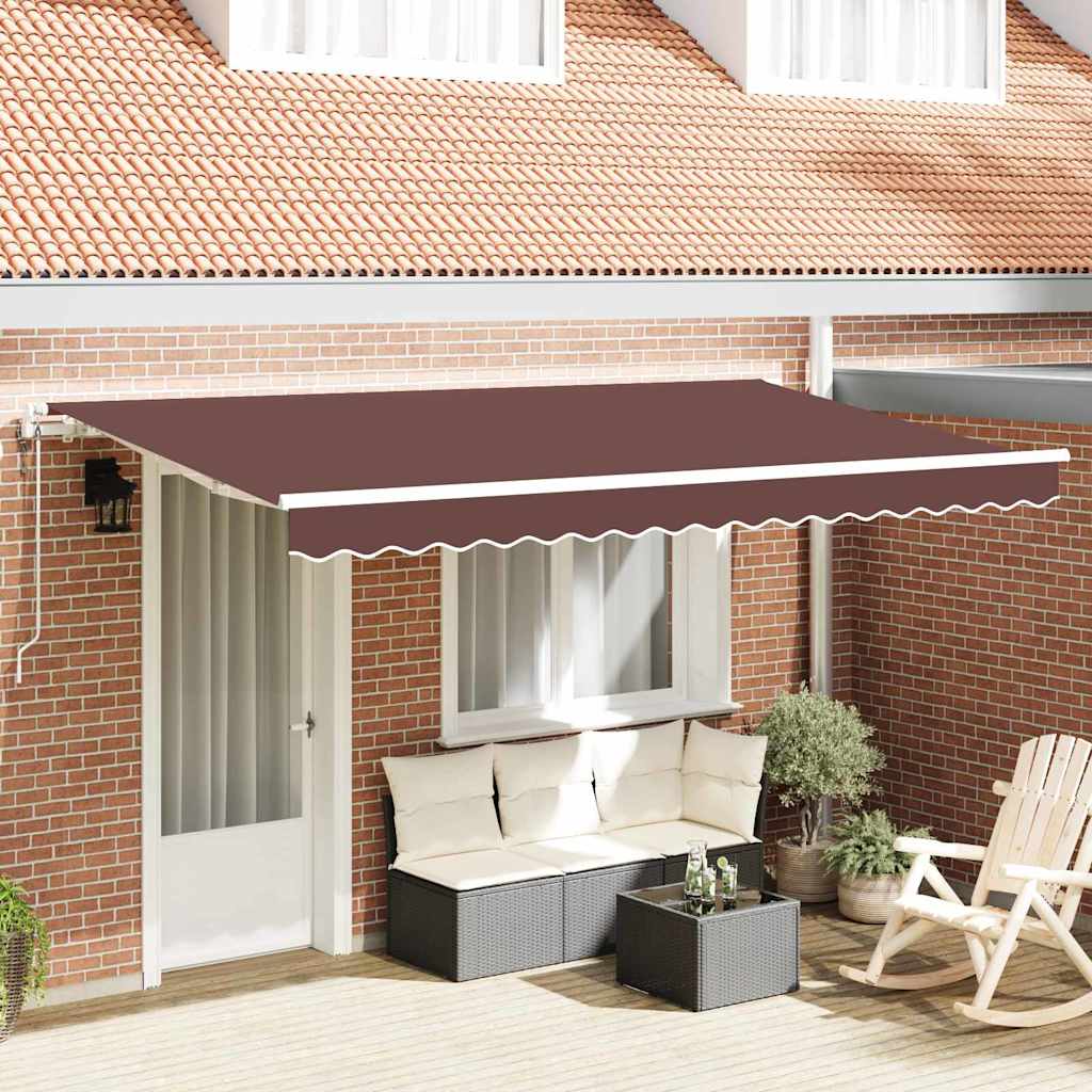 vidaXL Inklapbare Luifel Blauw 250 x 200 cm Stof