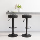 vidaXL Bar stools 2 pcs velvet black