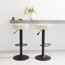 vidaXL Bar stools 2 pcs velvet black