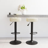 vidaXL Bar stools 2 pcs velvet black
