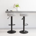 vidaXL Bar stools 2 pcs velvet black