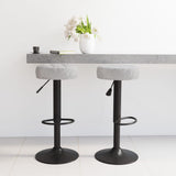 vidaXL Bar stools 2 pcs velvet black