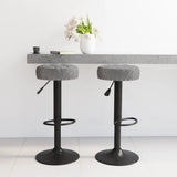 vidaXL Bar stools 2 pcs velvet black