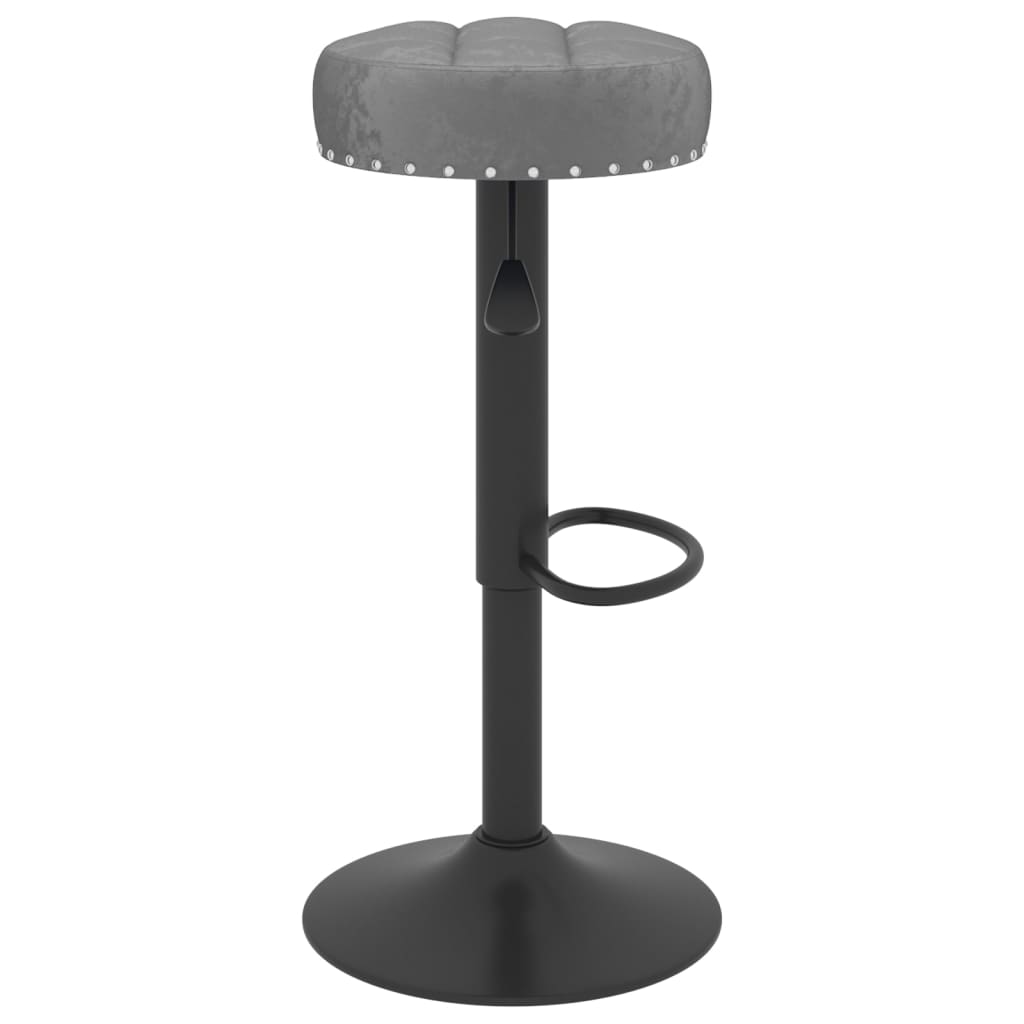 vidaXL Bar stools 2 pcs velvet black