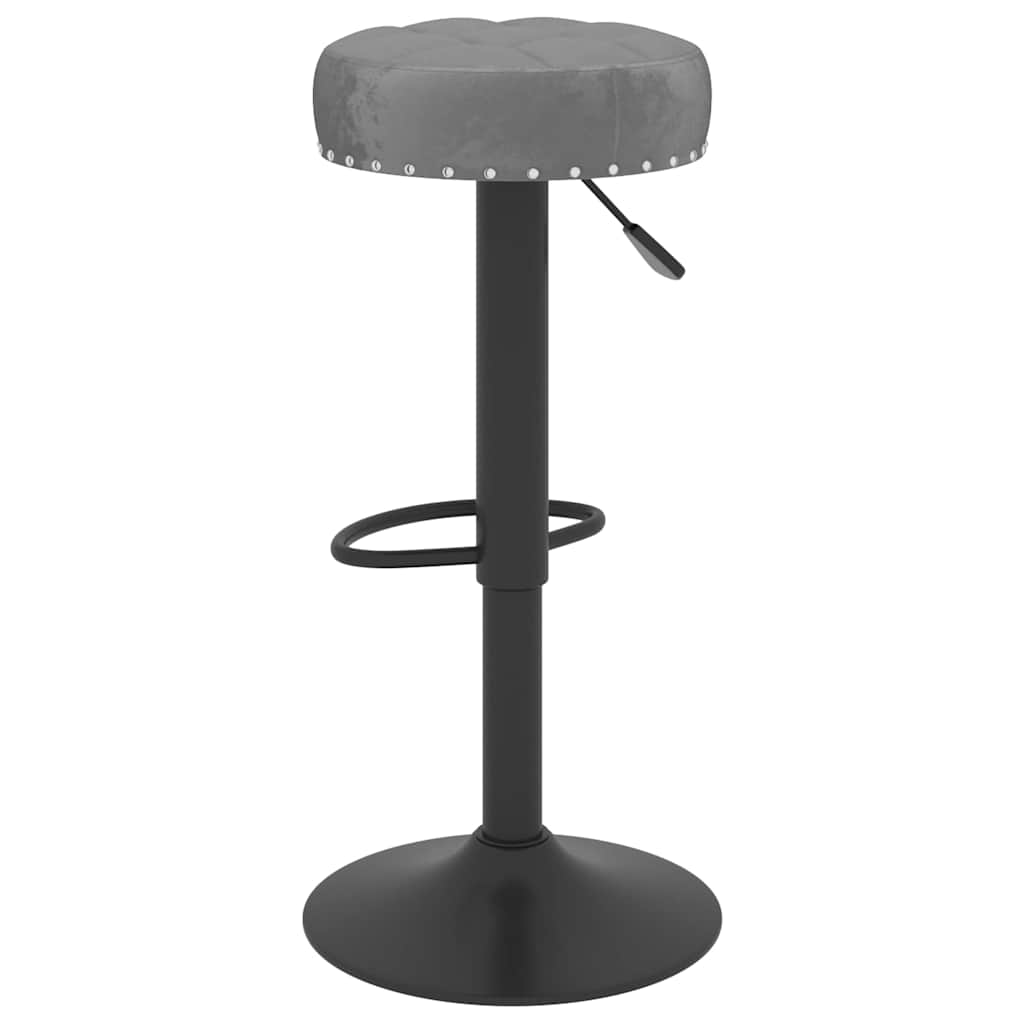 vidaXL Bar stools 2 pcs velvet black