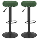 vidaXL Bar stools 2 pcs velvet black